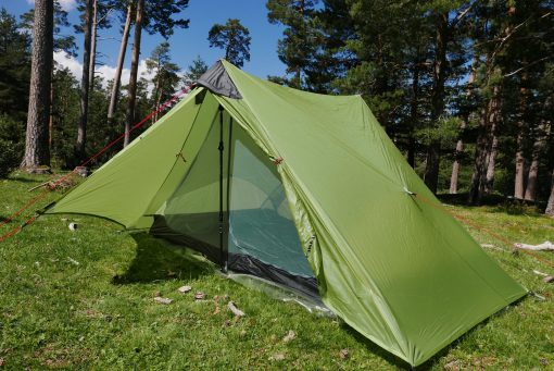 3F UL LanShan Green Ultralight Tent 3 Season Professional 15D Silnylon Rodless